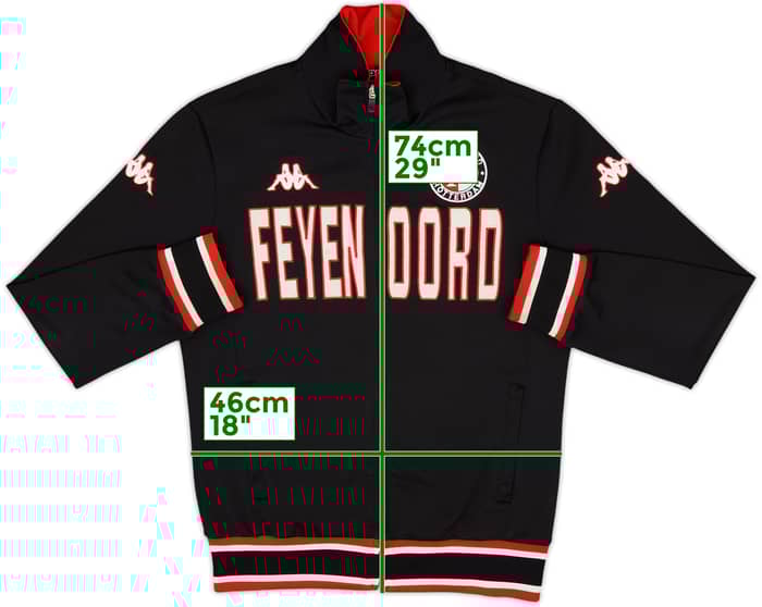 2008-09 Feyenoord Kappa Track Jacket - 8/10 - (M)