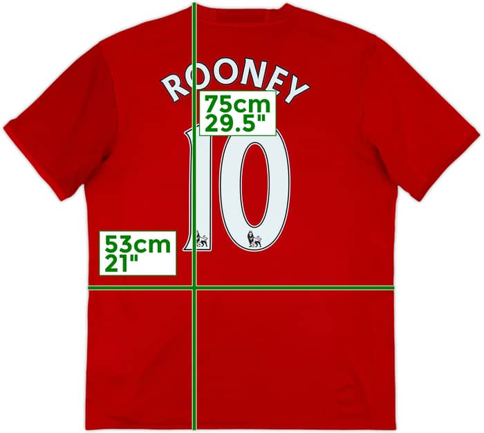 2016-17 Manchester United Home Shirt Rooney #10 - 5/10 - (M)