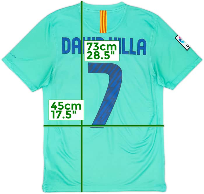 2010-11 Barcelona Away Shirt David Villa #7 - 6/10 - (S)