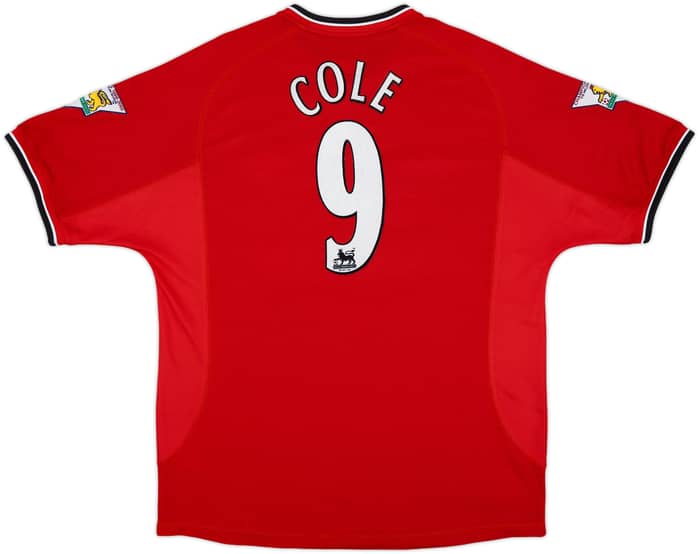 2000-02 Manchester United Home Shirt Cole #9 - 9/10 - (L)