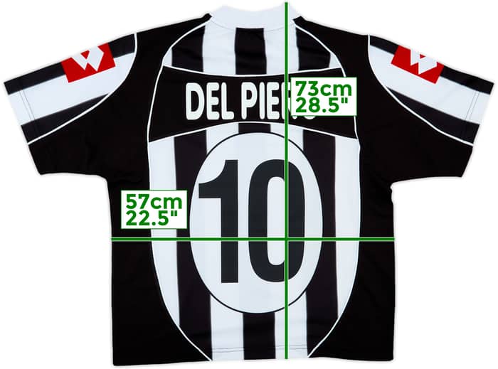 2002-03 Juventus Home Shirt Del Piero #10 - 8/10 - (L)