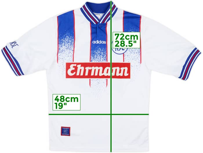 1996-98 Karlsruhe Home Shirt #12 - 8/10 - (S)