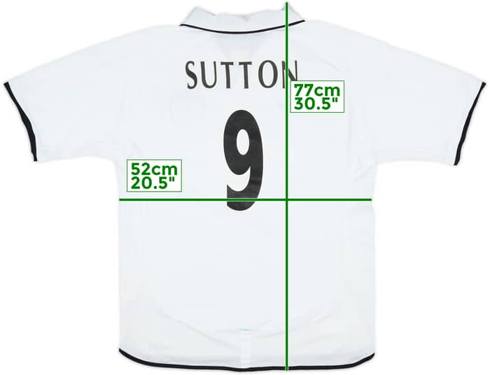 2001-02 Celtic Away Shirt Sutton #9 - 8/10 - (L)