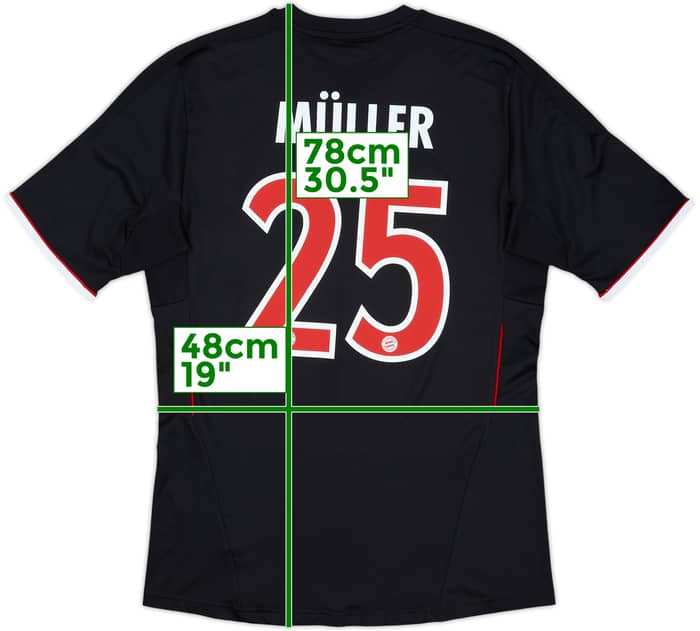 2011-12 Bayern Munich Third Shirt Muller #25 - 8/10 - (M)
