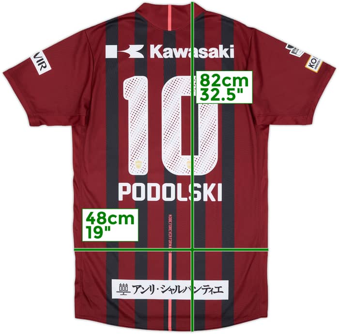 2017 Vissel Kobe Local Camiseta Podolski #10 - 9/10 - (XXL)