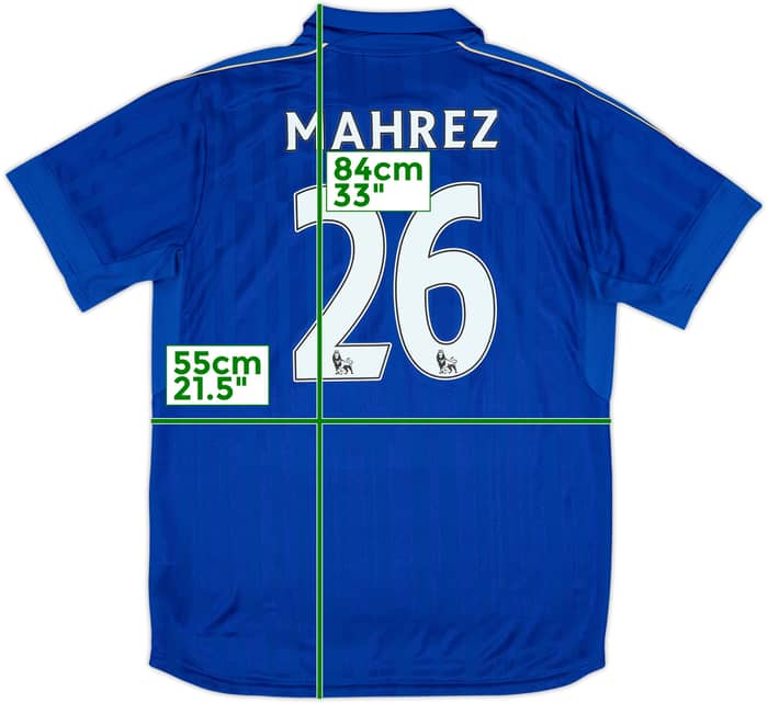 2016-17 Leicester Home Shirt Mahrez #26 - 9/10 - (L)