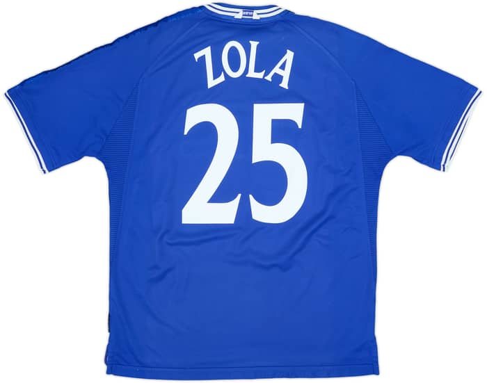1999-01 Chelsea Home Shirt Zola #25 - 7/10 - (XL)