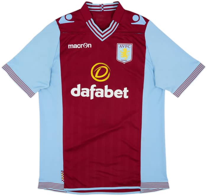 2013-14 Aston Villa Home Shirt Grealish #40 - 6/10 - (M)