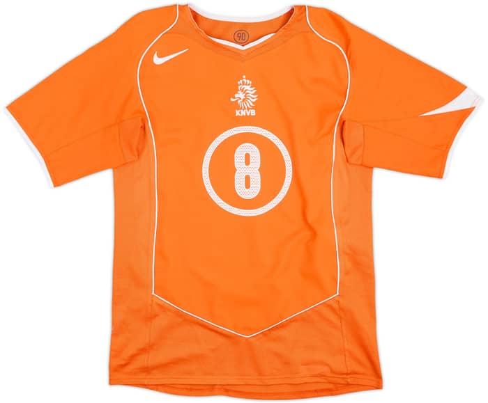 2004-06 Netherlands Home Shirt Davids #8 - 6/10 - (S)