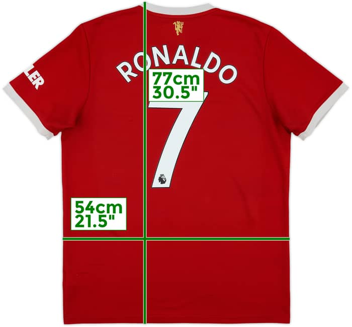 2021-22 Manchester United Home Shirt Ronaldo #7 - 6/10 - (L)