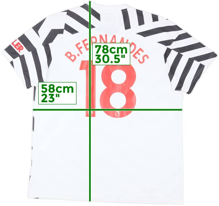 2020-21 Manchester United Third Shirt B.Fernandes #18 - 7/10 - (XL)