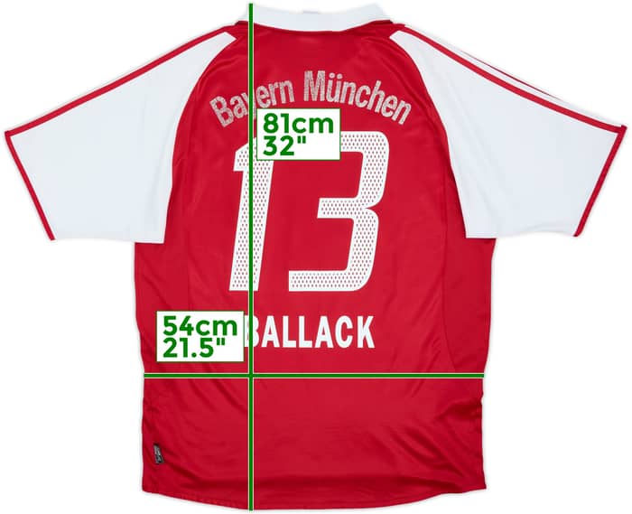 2003-04 Bayern Munich Home Shirt Ballack #13 - 6/10 - (L)