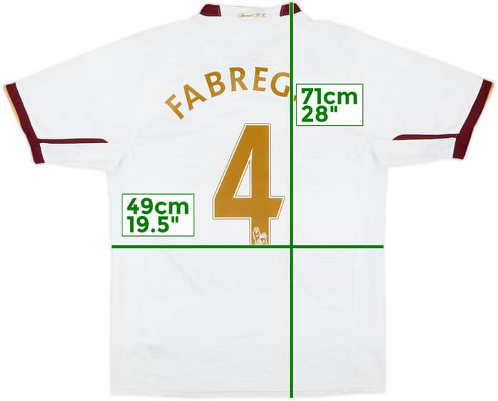 2007-08 Arsenal Away Shirt Fabregas #4 - 6/10 - (S)
