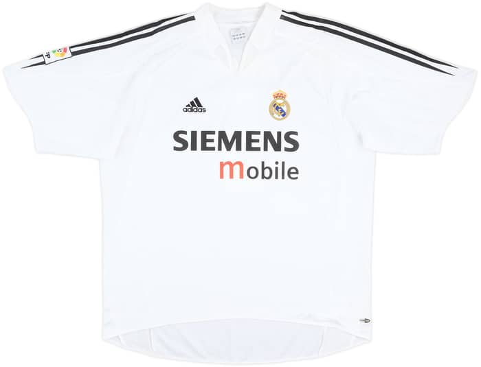 2004-05 Real Madrid Home Shirt Zidane #5 - 6/10 - (XL)