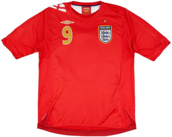 2006-08 England Away Shirt Rooney #9 - 7/10 - (L)