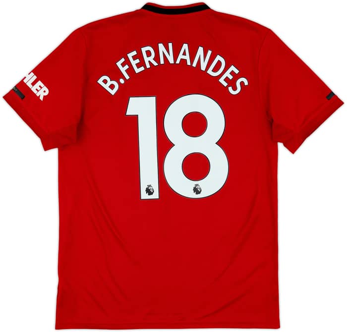 2019-20 Manchester United Home Shirt B.Fernandes #18 - 5/10 - (M)