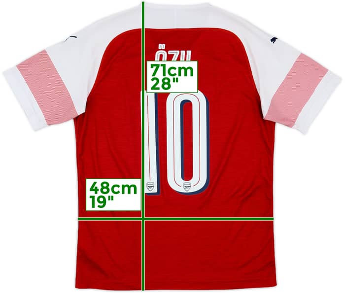 2018-19 Arsenal Home Shirt Ozil #10 - 8/10 - (M)