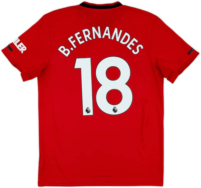 2019-20 Manchester United Home Shirt B.Fernandes #18 - 6/10 - (M)