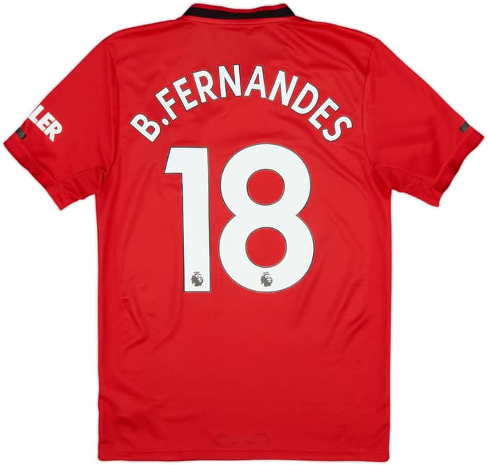 2019-20 Manchester United Home Shirt B.Fernandes #18 - 6/10 - (S)