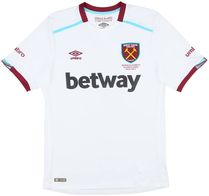 2016-17 West Ham Away Shirt Noble #16 - 9/10 - (M)