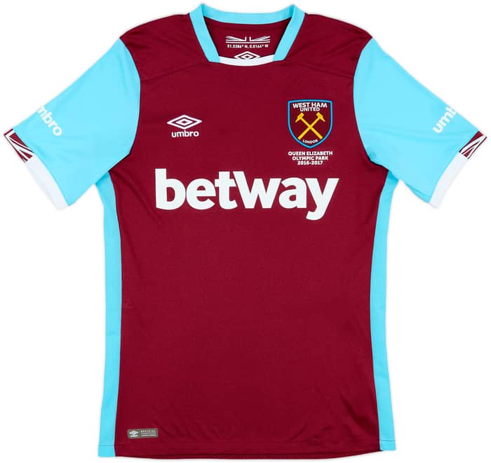 2016-17 West Ham Home Shirt Noble #16 - 7/10 - (S)