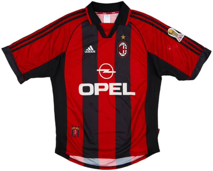 1998-00 AC Milan Home Shirt Maldini #3 - 8/10 - (M)