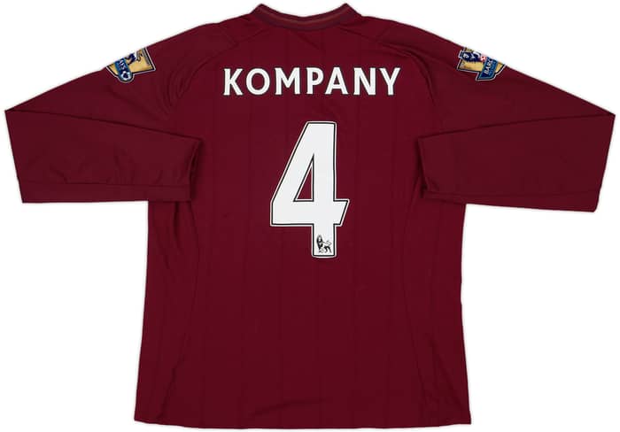 2012-13 Manchester City Away L/S Shirt Kompany #4 - 8/10 - (L)