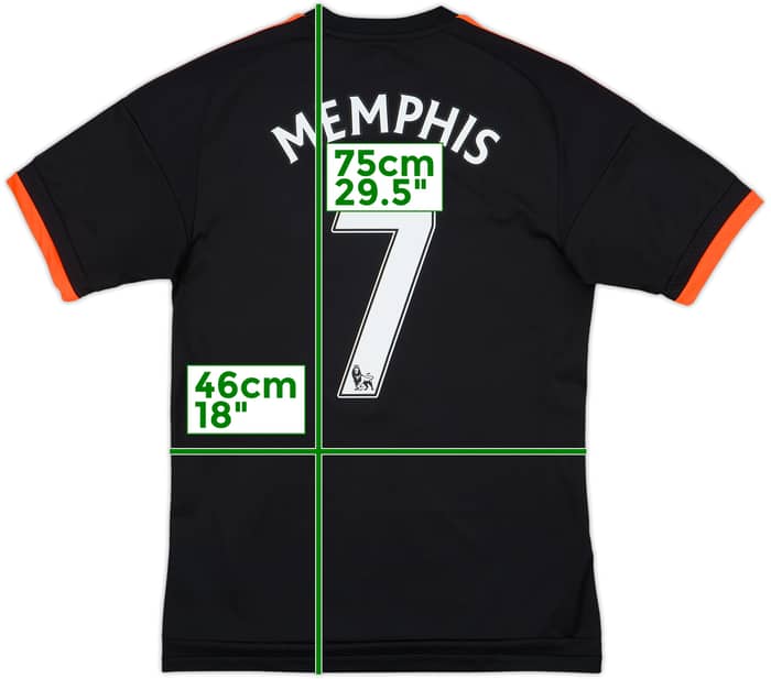 2015-16 Manchester United Third Shirt Memphis #7 - 10/10 - (S)