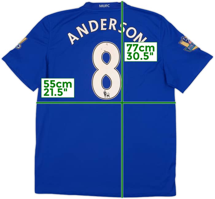 2008-09 Manchester United Third Shirt Anderson #8 - 6/10 - (L)