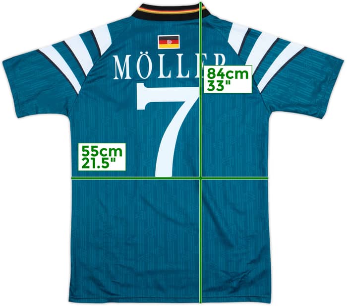 1996-98 Germany Away Shirt Moller #7 - 9/10 - (L)