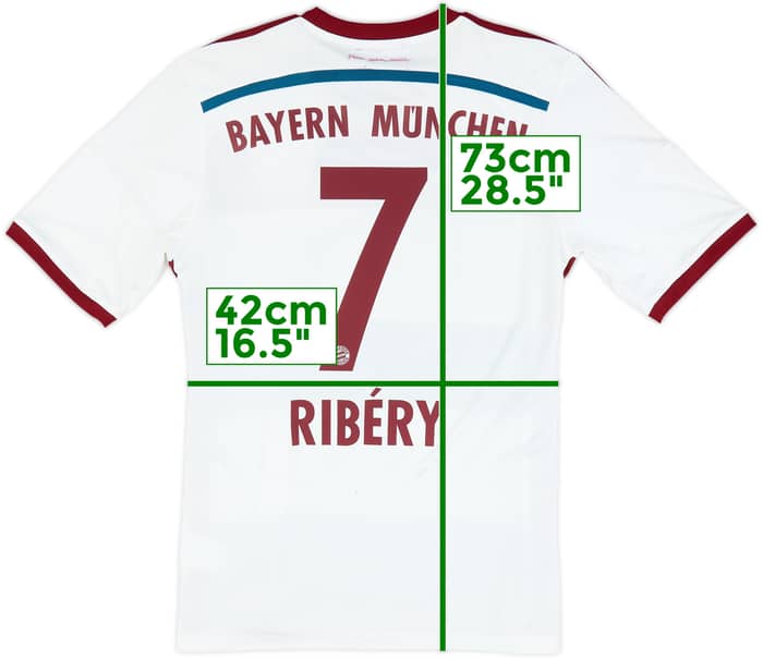 2014-15 Bayern Munich Away Shirt Ribery #7 - 6/10 - (S)