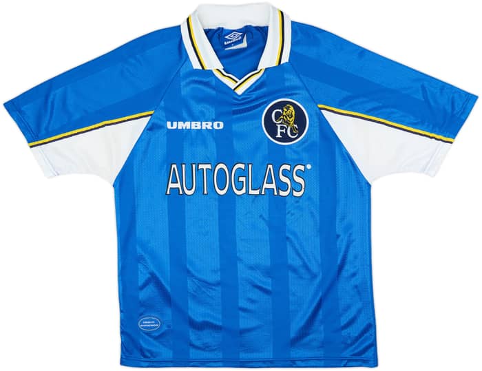 1997-99 Chelsea Home Shirt Zola #25 - 8/10 - (M)