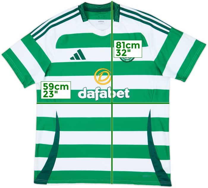 2024-25 Celtic Home Shirt - 7/10 - (XL)