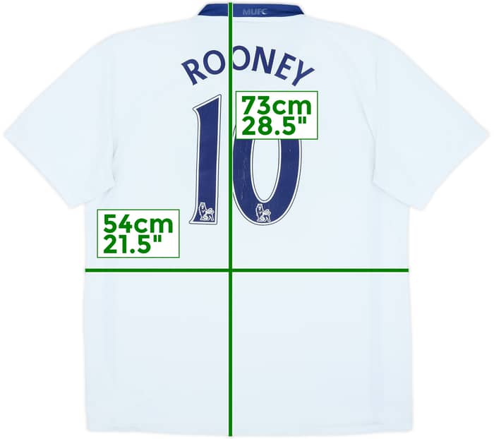 2008-10 Manchester United Away Shirt Rooney #10 - 6/10 - (L)