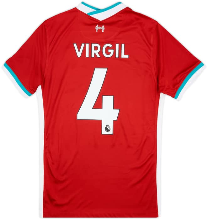 2020-21 Liverpool Home Shirt Virgil #4 - 6/10 - (S)