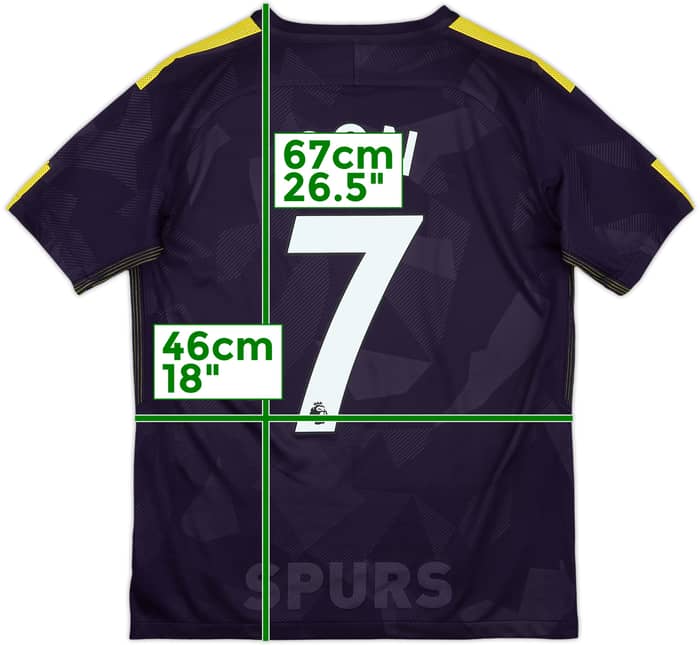 2017-18 Tottenham Third Shirt Son #7 - 8/10 - (XL.Boys)