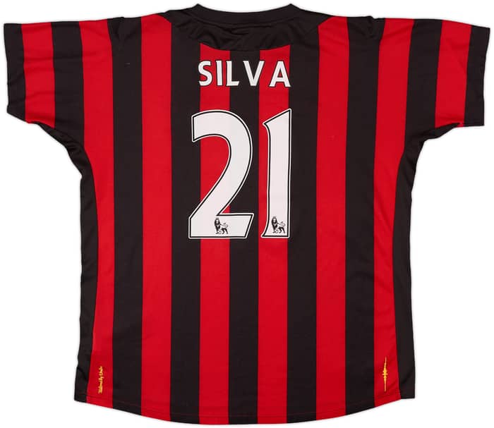 2011-12 Manchester City Away Shirt Silva #21 - 6/10 - (XL)
