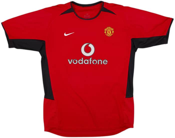 2002-04 Manchester United Home Shirt Ronaldo #7 - 8/10 - (XL.Boys)