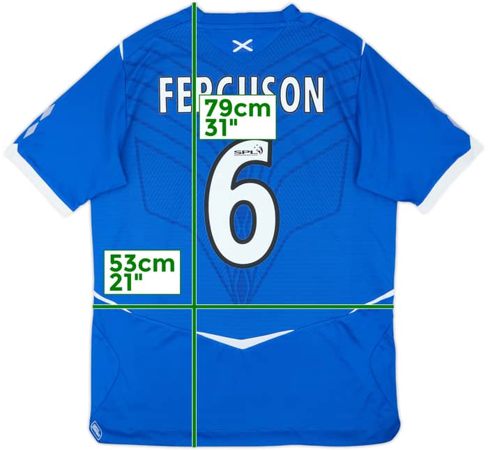 2008-09 Rangers Home Shirt Ferguson #6 - 5/10 - (L)