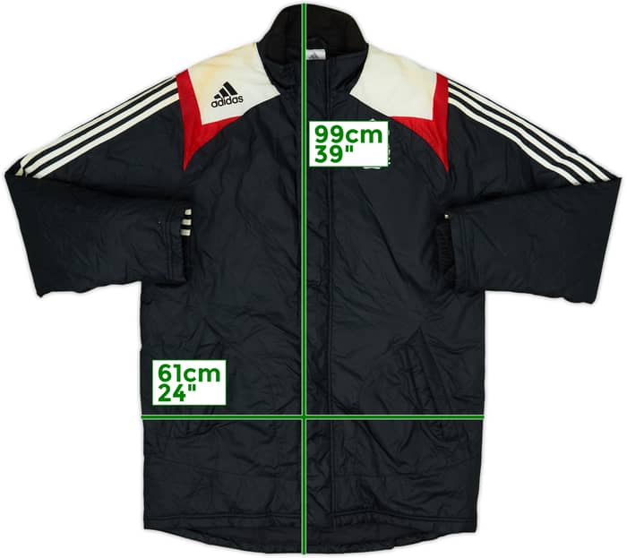 2007-08 Liverpool adidas Padded Bench Coat - 4/10 - (S)
