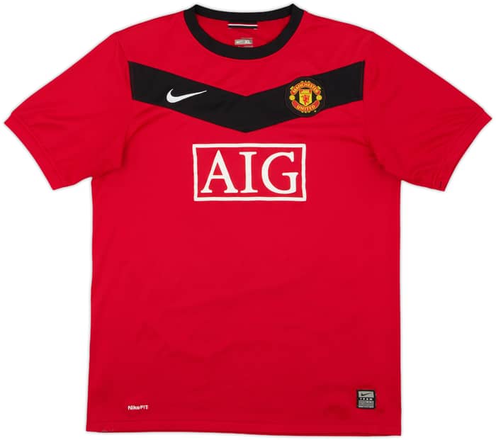 2009-10 Manchester United Home Shirt Vidic #15 - 7/10 - (XL.Boys)