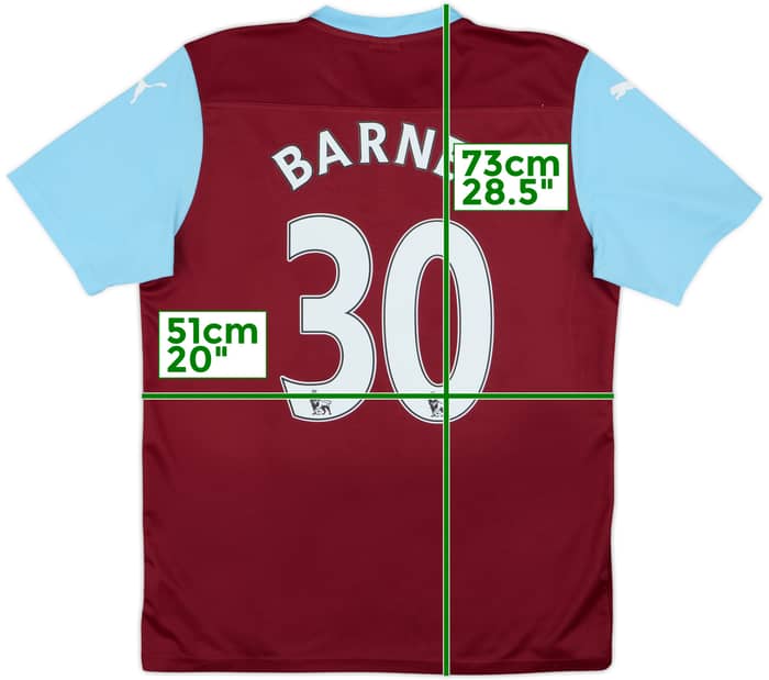 2014-15 Burnley Home Shirt Barnes #30 - 6/10 - (L)