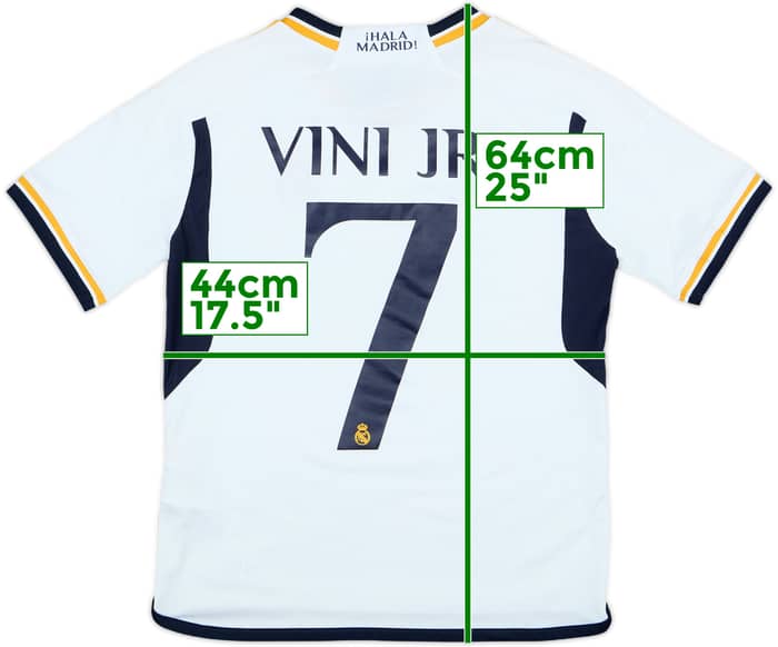 2023-24 Real Madrid Home Shirt Vini Jr. #7 - 7/10 - (L.Boys)