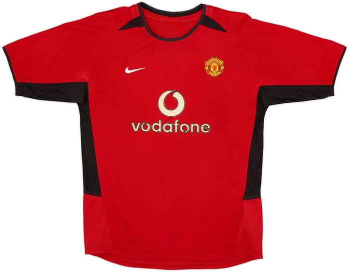 2002-04 Manchester United Home Shirt Ronaldo #7 - 6/10 - (XL.Boys)