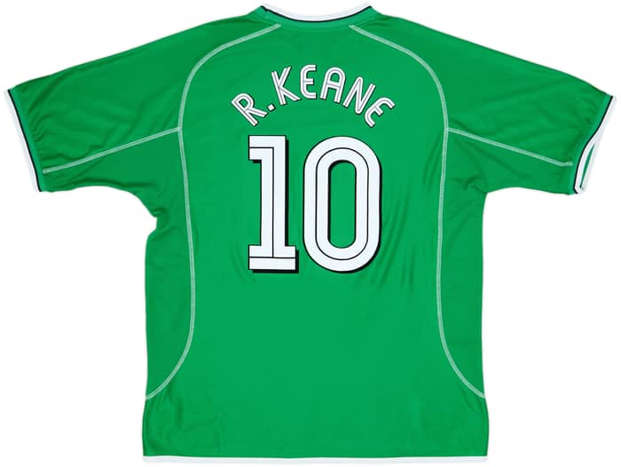2002-03 Ireland Home Shirt R.Keane #10 - 8/10 - (XXL)