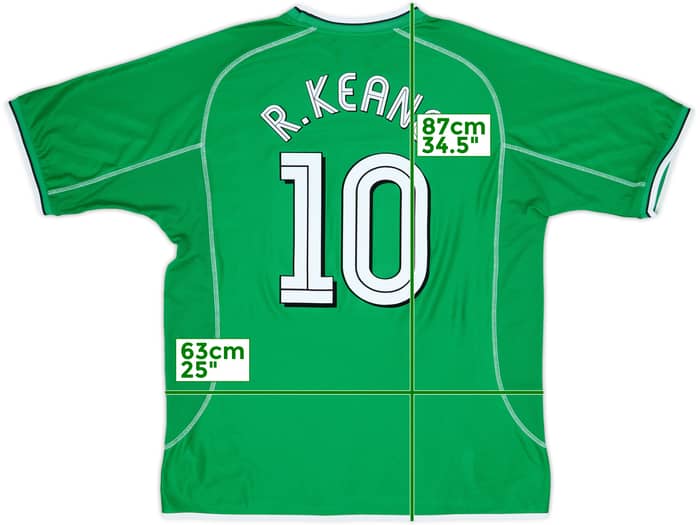 2002-03 Ireland Home Shirt R.Keane #10 - 8/10 - (XXL)