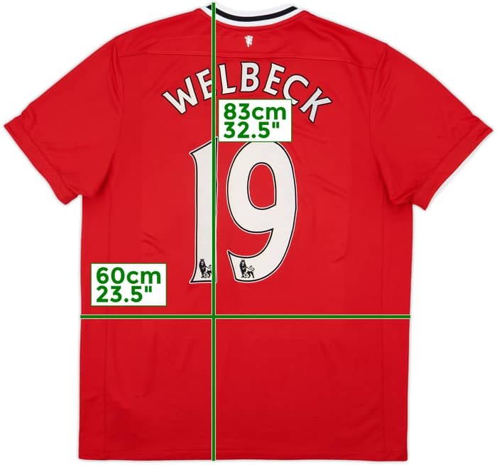 2011-12 Manchester United Home Shirt Welbeck #19 - 8/10 - (XL)