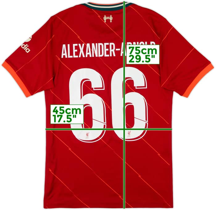 2021-22 Liverpool Home Shirt Alexander-Arnold #66 - 6/10 - (S)