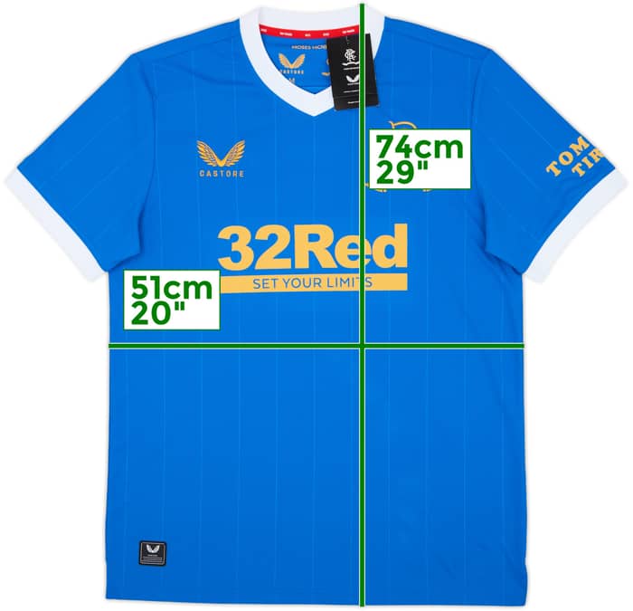 2021-22 Rangers Home Shirt (M)