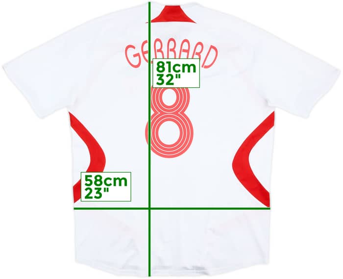 2007-08 Liverpool Away Shirt Gerrard #8 - 6/10 - (XL)